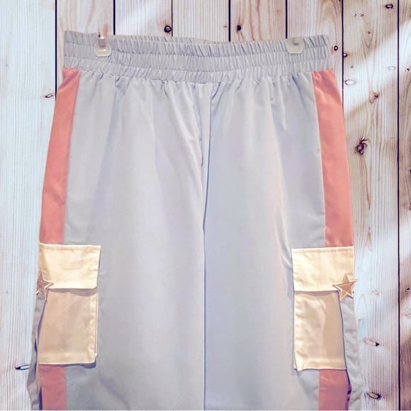 Romwe Tape Flap Pocket Cargo Pants. Size L - Picture 4 of 7